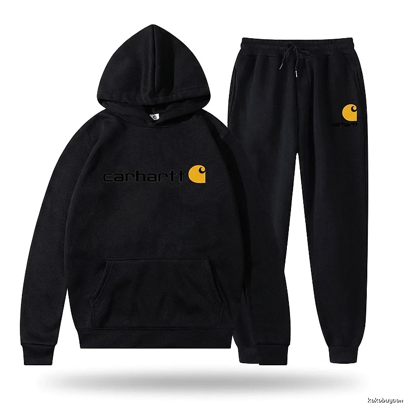 Carhartt basic black sweatshirt suit
