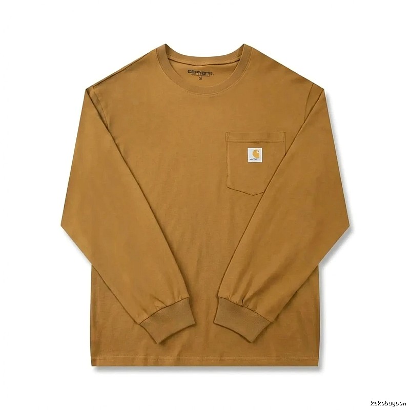 Carhartt basic retro brown long-sleeve