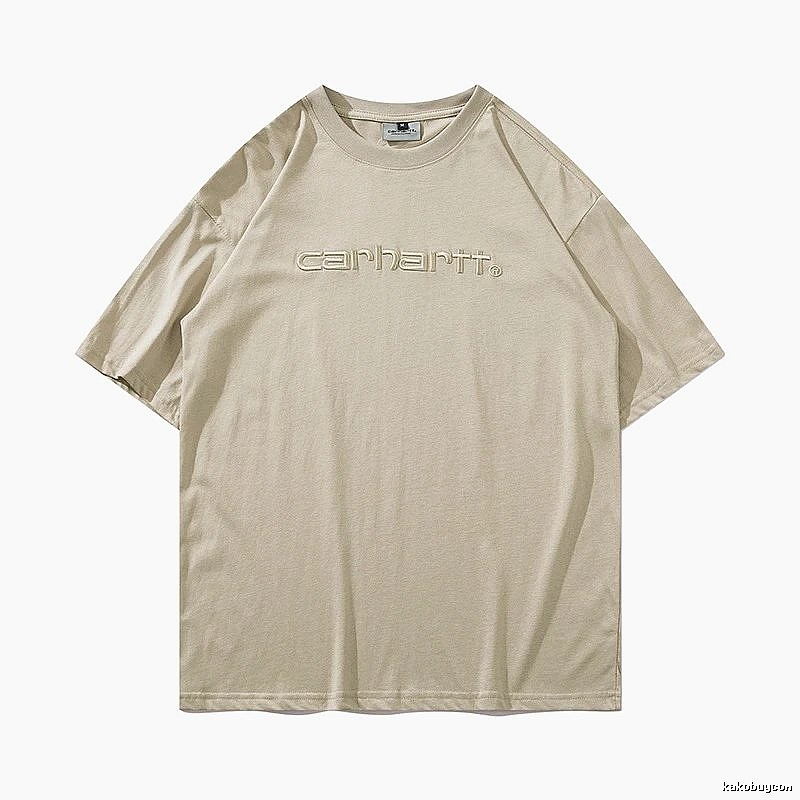 Carhartt Casual Logo T-shirt Light Blue Subtle for Streetwear Looks