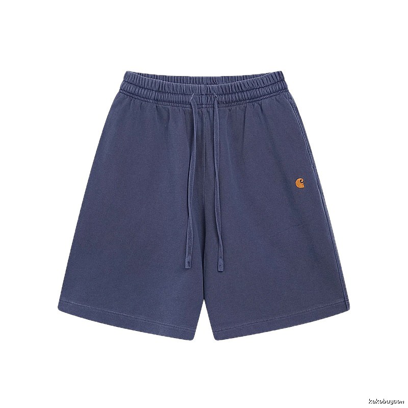 Carhartt Classic Embroidered Workwear Style Navy Blue Shorts