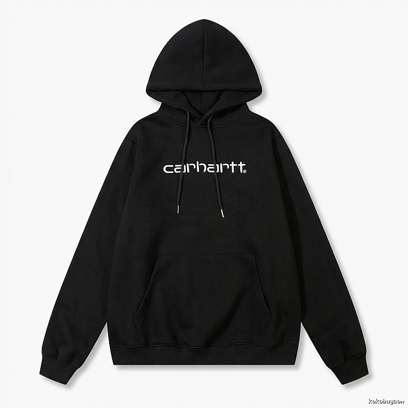 Carhartt simple-style black hoodie