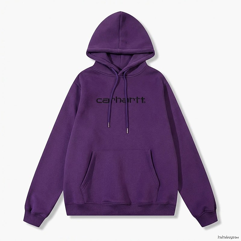 Carhartt simple-style purple sweatshirt
