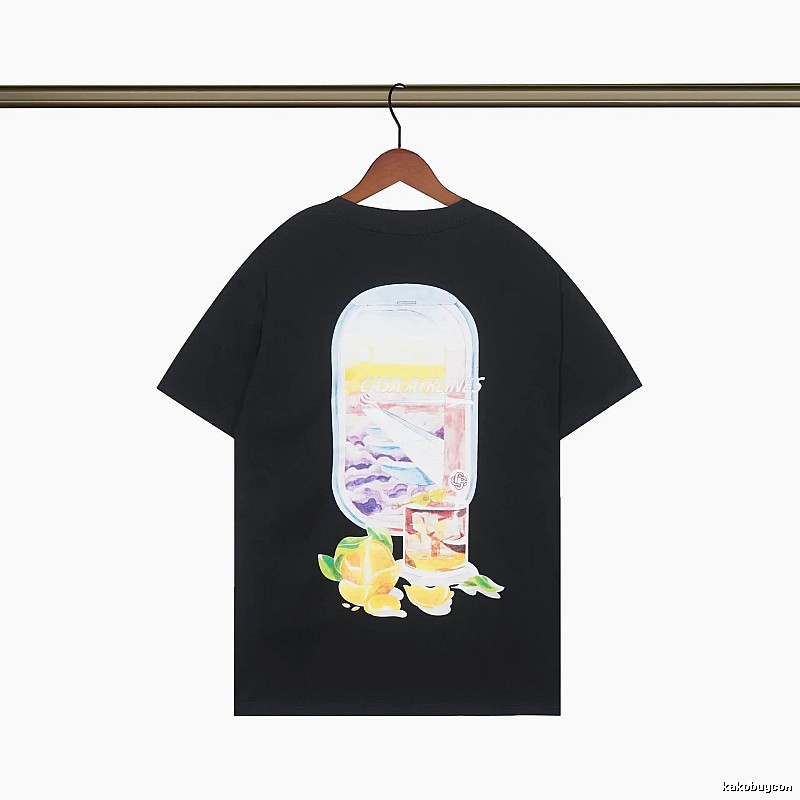 Casablanca Aviation Series Trendy Cool Black T-shirt