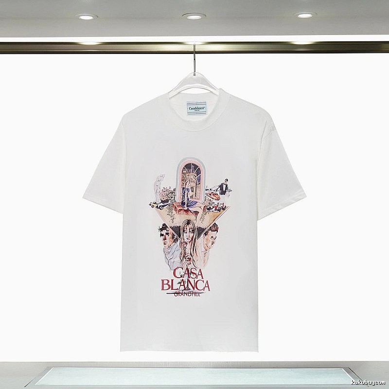 Casablanca Grand Prix Printed White T-shirt