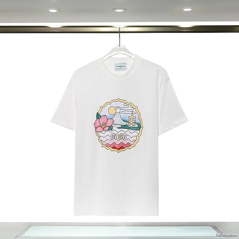 Casablanca - printed Japanese - style white T - shirt
