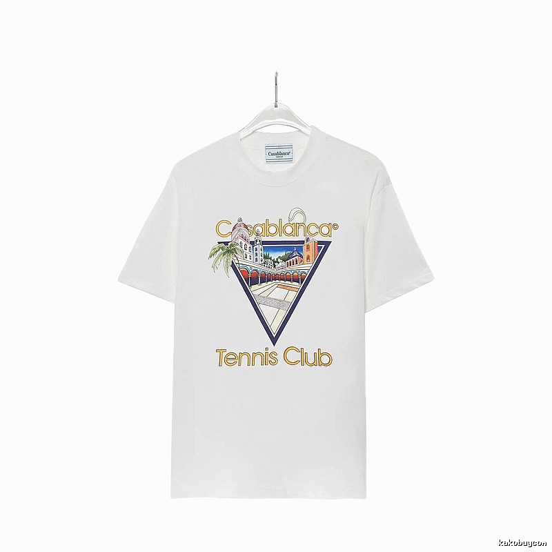 Casablanca retro style white T-shirt