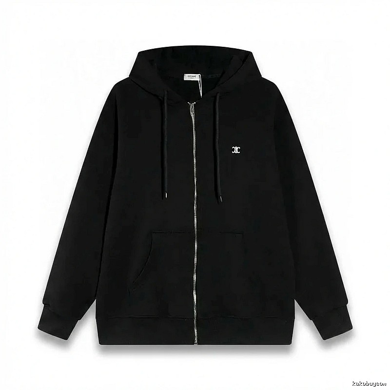 CELINE's classic black hoodie
