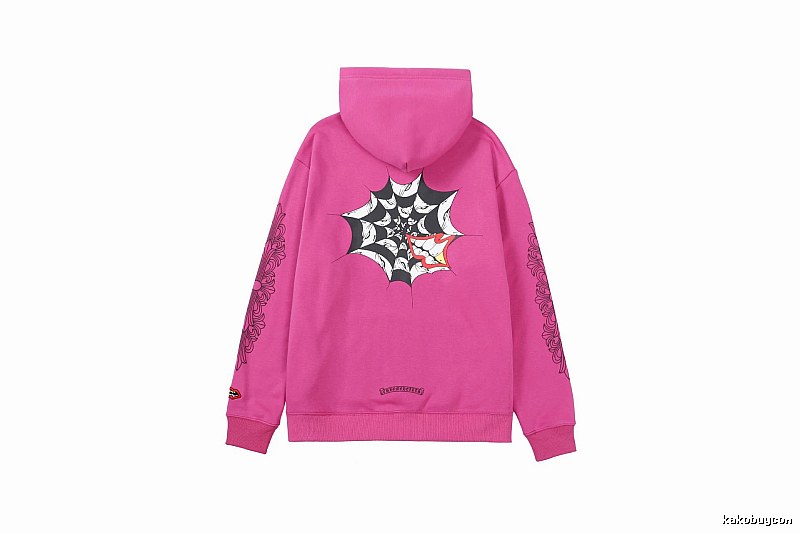 Chrome Hearts 2088-87 Rose Red Cross Graphic Hoodie Layered Outfit