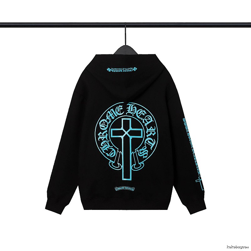Chrome Hearts 2089-80 Black Cross Graphic Hoodie Outdoor Days