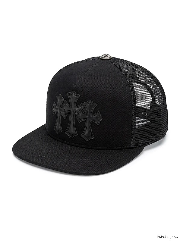Chrome Hearts Black Trendy Baseball Cap