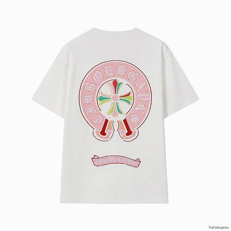 Chrome Hearts Cross Print Street Style Off-white T-Shirt