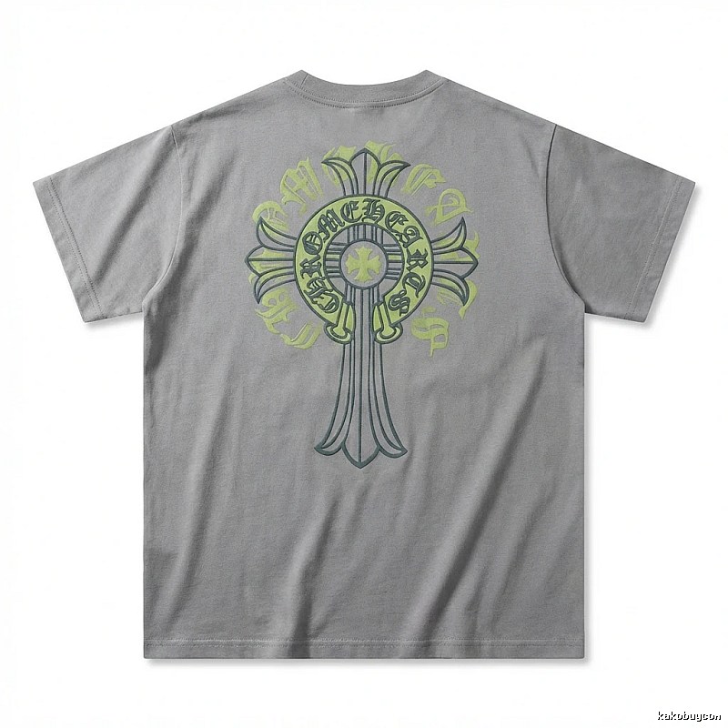 Chrome Hearts Cross trendy brand Grey T-shirt