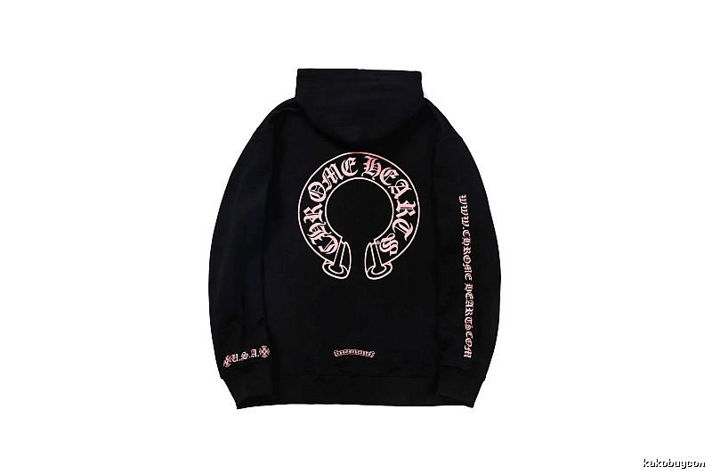 Chrome Hearts Patterned Cross graphic hoodie Black Blue Cross with Polished Detail