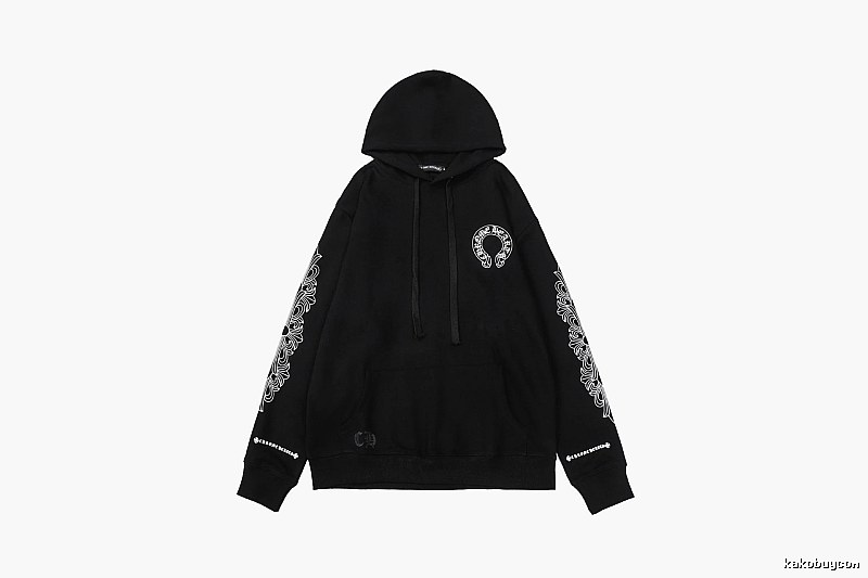 Chrome Hearts Resort Cross graphic hoodie Black Blue Cross with Premium Look