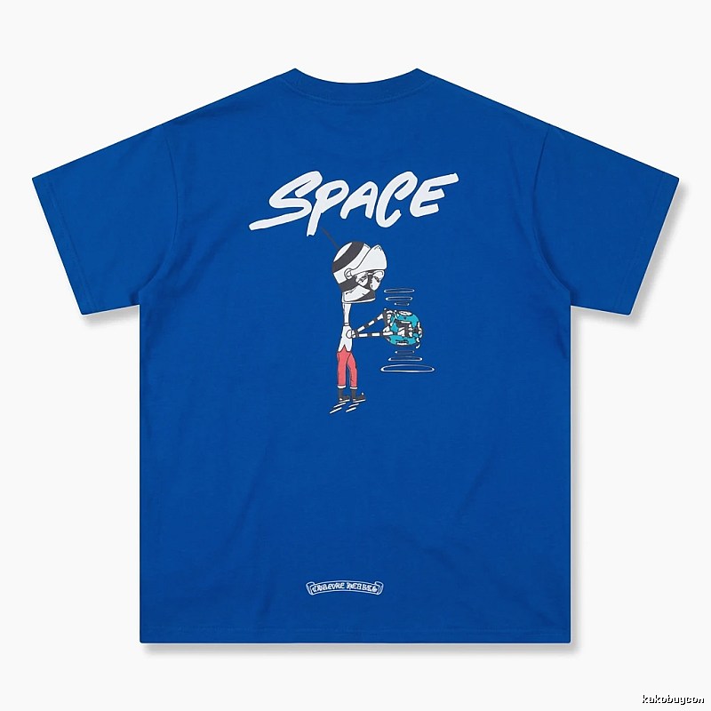 Chrome Hearts Space Style Blue T-shirt