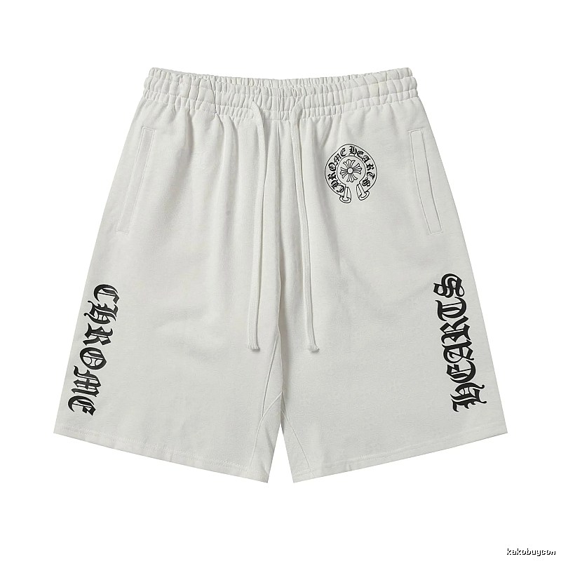 Chrome Hearts trendy and cool white shorts