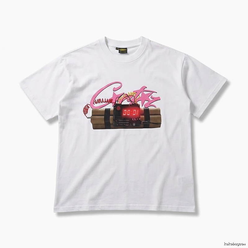 Corteiz Explosive Style White T-shirt