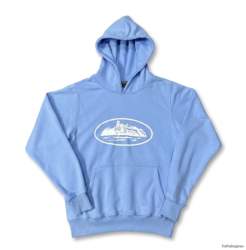 Corteiz Nautical Style Light Blue Hoodie