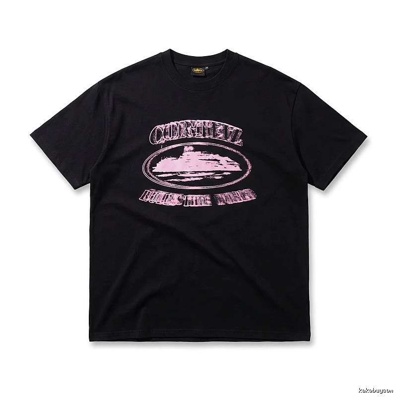 Corteiz Printed Trendy Black T-shirt