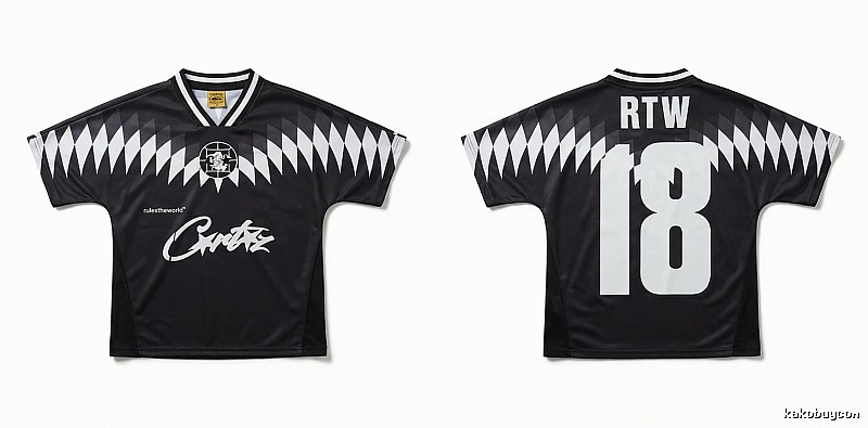 Corteiz RTW Series Black and White Wind Top
