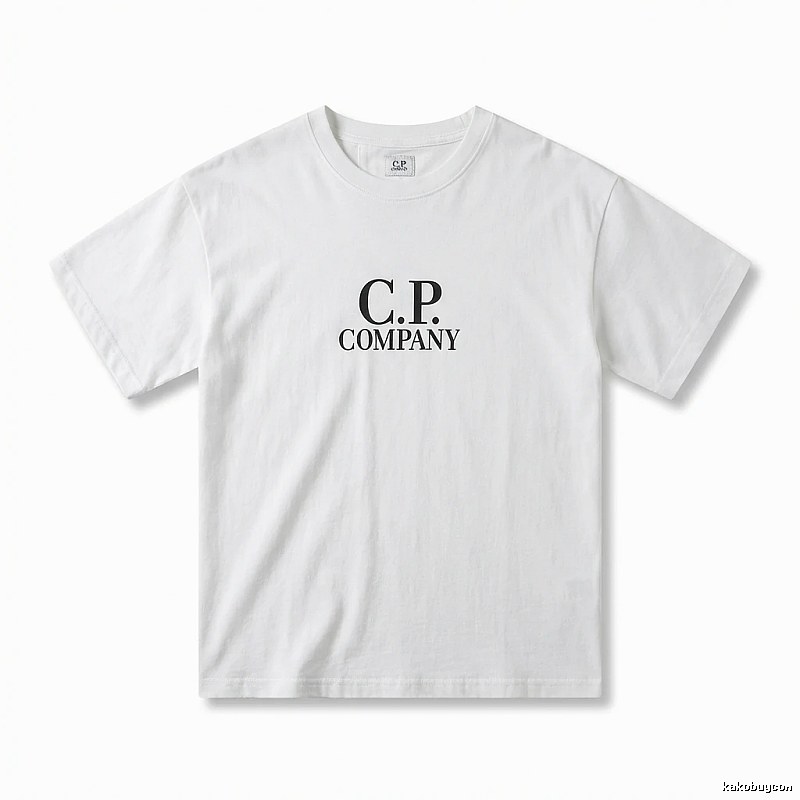 C.P. COMPANY Simple Style White T-shirt