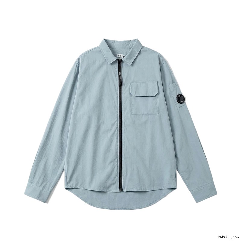 C.P. Series Simple Style Light Blue Shirt
