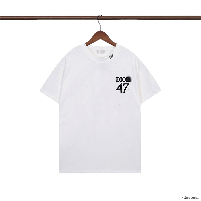 Dior 47 Collection Minimalist Style White T-Shirt