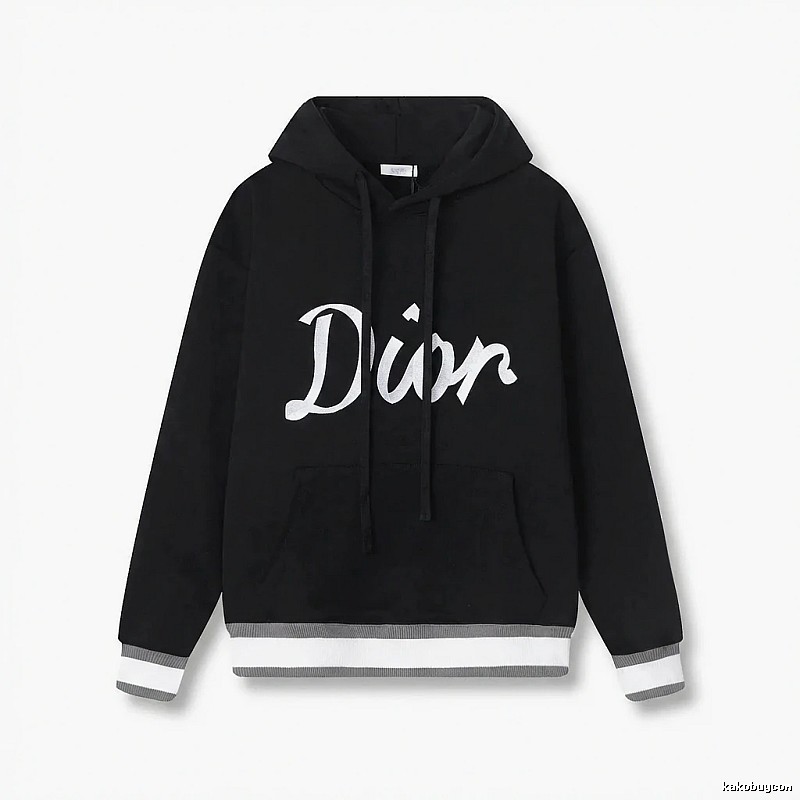 Dior letter-style black sweatshirt