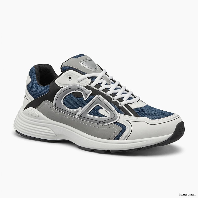 Dior retro style gray and white sports shoes