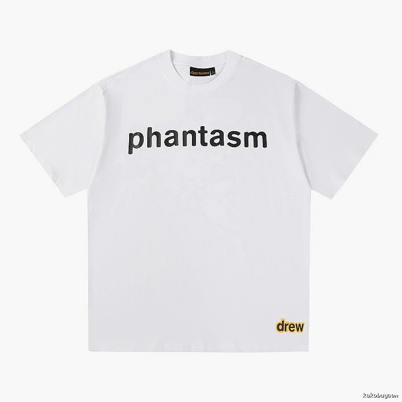 DREW Letter Print Street Style White T-shirt