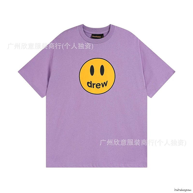 DREW Smile Street Style Purple Short Sleeve T-shirt