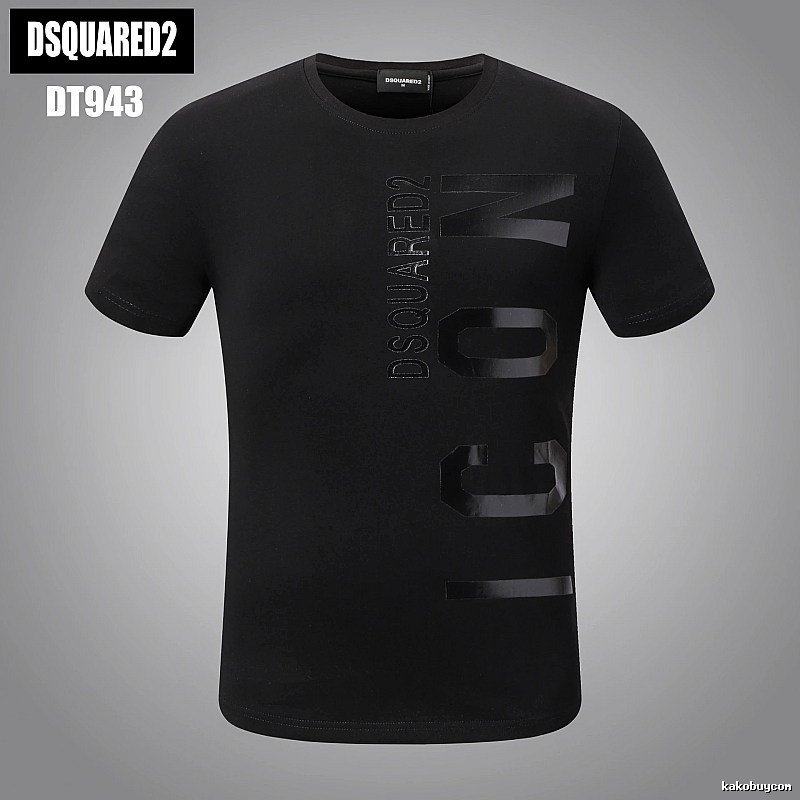 DSQUARED2 ICON Streetwear Black Short-sleeve T-shirt