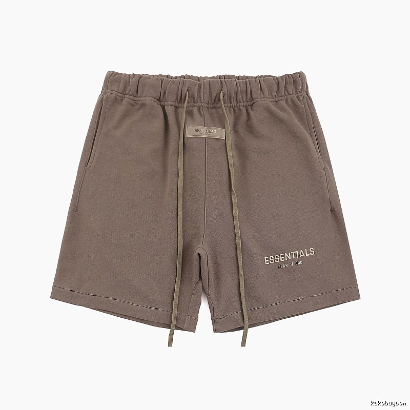 ESSENTIALS Basic Khaki Shorts