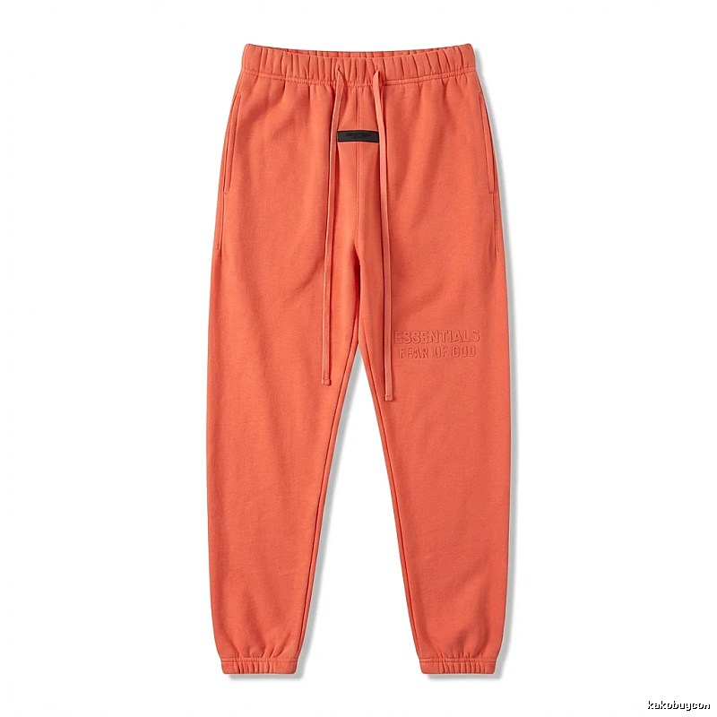 ESSENTIALS Basic Orange Sweatpants