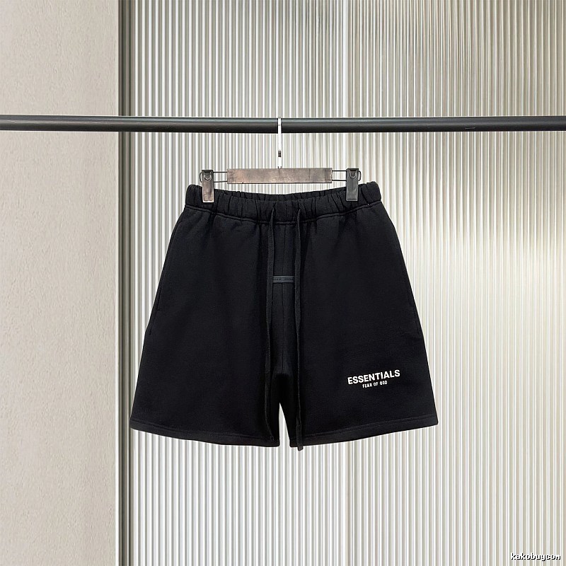ESSENTIALS casual style black shorts