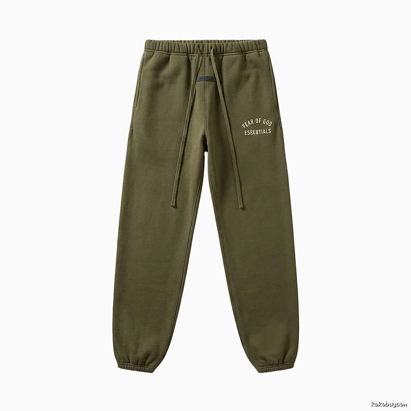 ESSENTIALS casual style olive green sweatpants