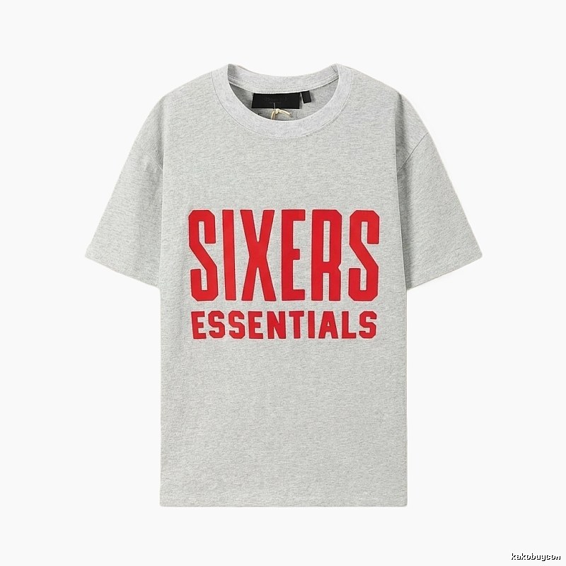 ESSENTIALS Grey Minimalist Style T-shirt
