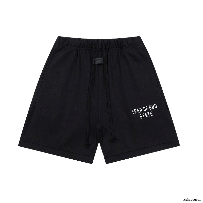 ESSENTIALS minimalist style black shorts