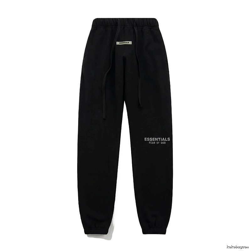 ESSENTIALS minimalist style black sweatpants