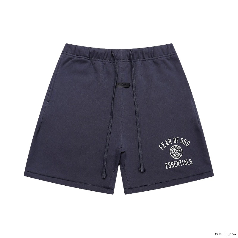 ESSENTIALS minimalist style dark blue shorts