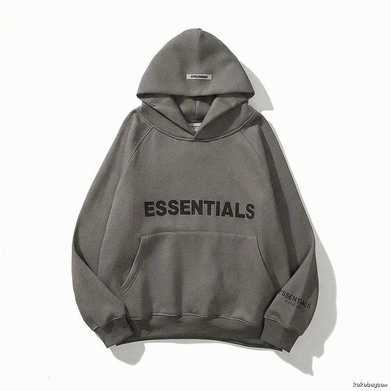 ESSENTIALS minimalist style grey sweatshirt