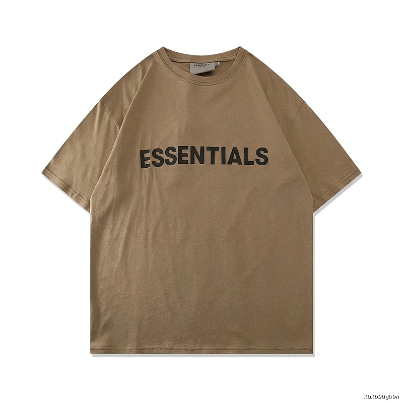 ESSENTIALS Minimalist Style Khaki T-shirt