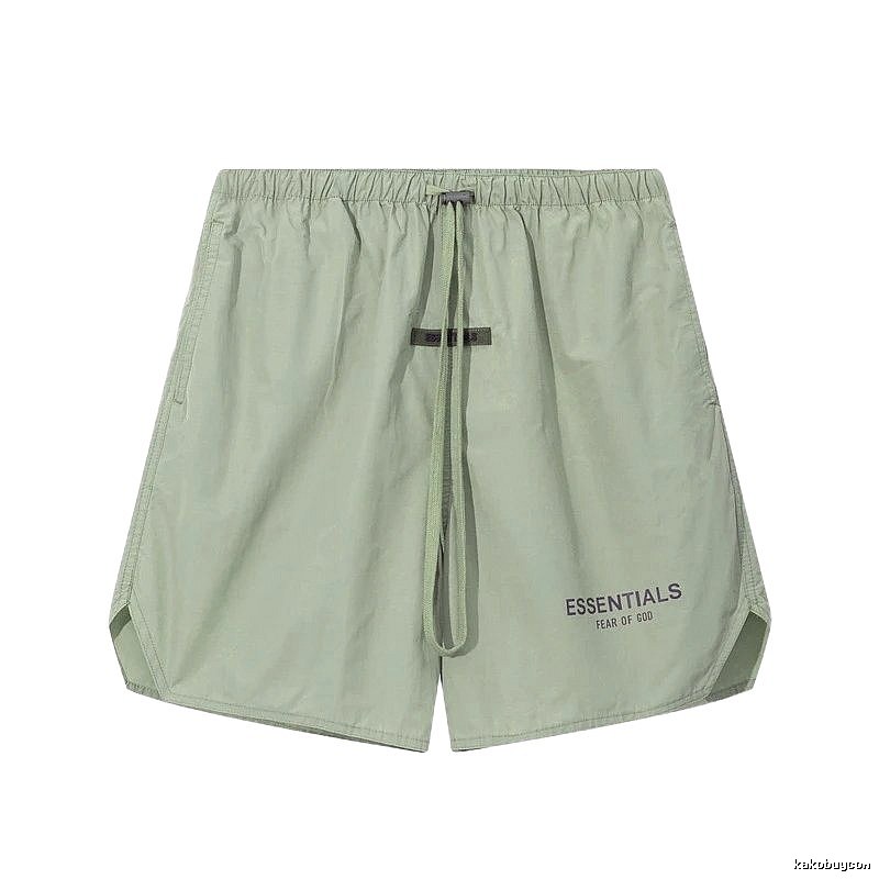 ESSENTIALS minimalist style light green shorts
