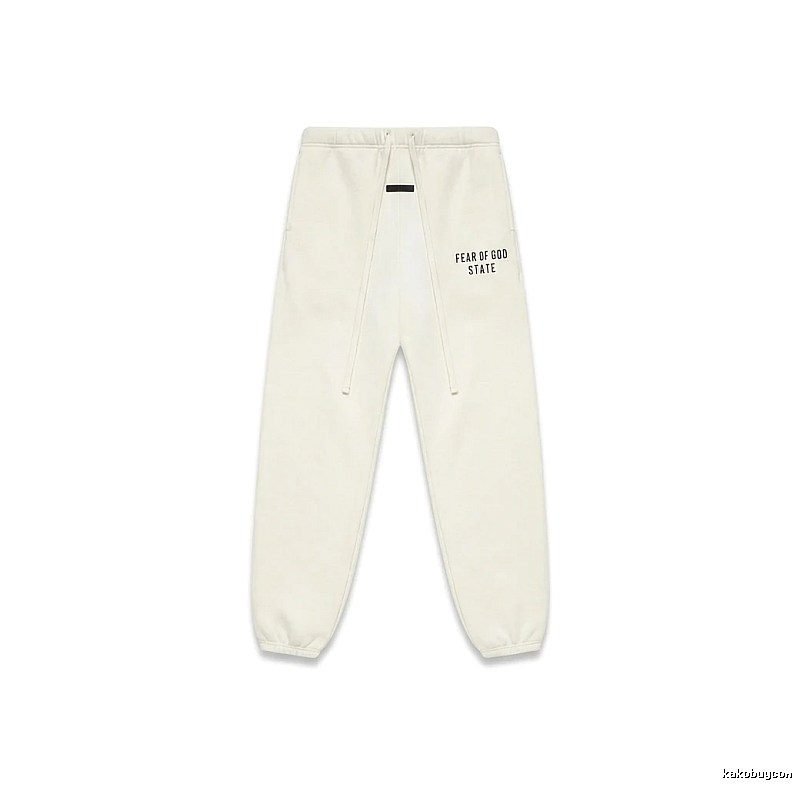 ESSENTIALS minimalist style white sweatpants