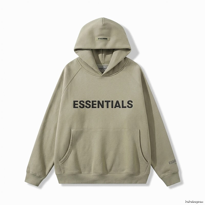 ESSENTIALS Simple Style Grey Hoodie