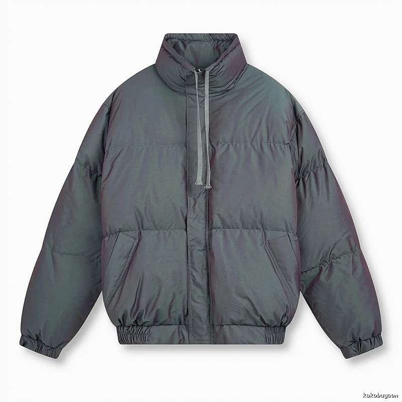 ESSENTIALS trendy and cool style dark gray cotton-padded coat