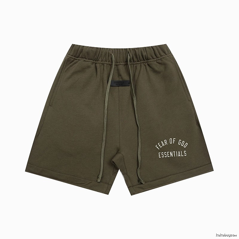 ESSENTIALS trendy brand army green shorts