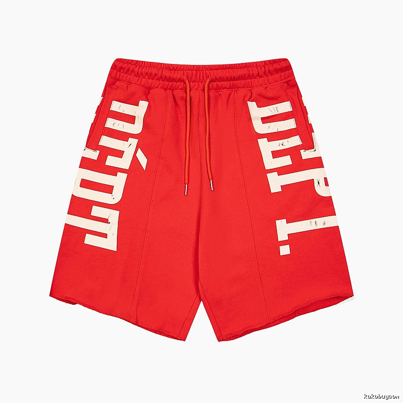 Gallery Dept. Letter Trend Brand Red Shorts