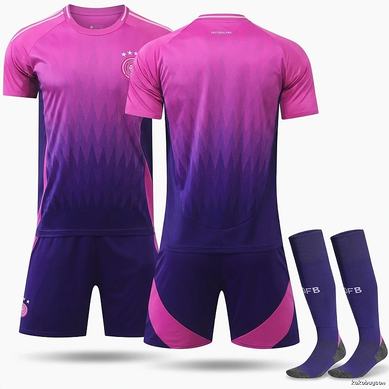 German gradient style pink-purple team uniform