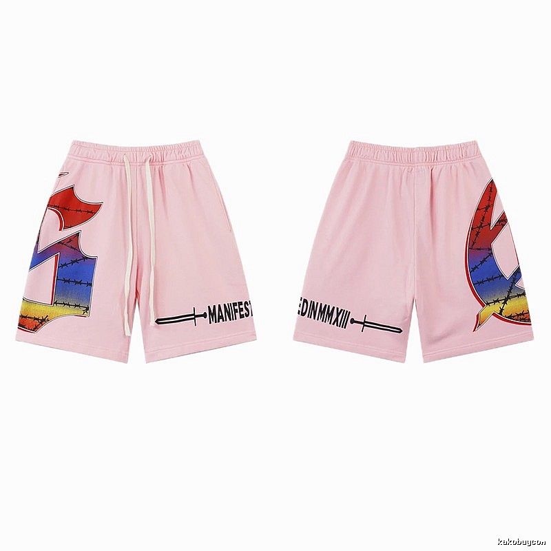 Godspeed Gradient Print Street Style Pink Shorts